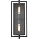 Rankin 2 Light 19.7 inch Textured Black Outdoor Wall Sconce
